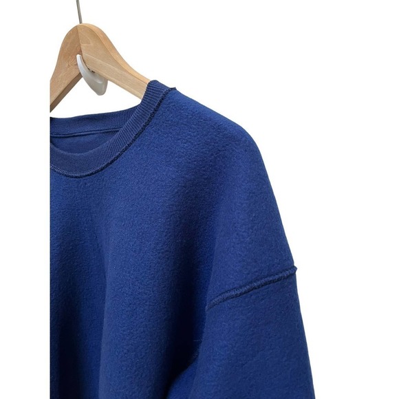 Vintage Lee Blue Heavy Weight Cotton Blend Pullover Crewneck Sweatshirt Size XL - Picture 3 of 11